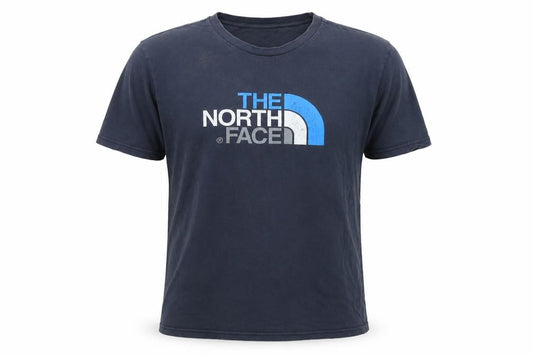 The North Face Men's Blue M Graphic Logo Cotton T-Shirt Short Sleeve