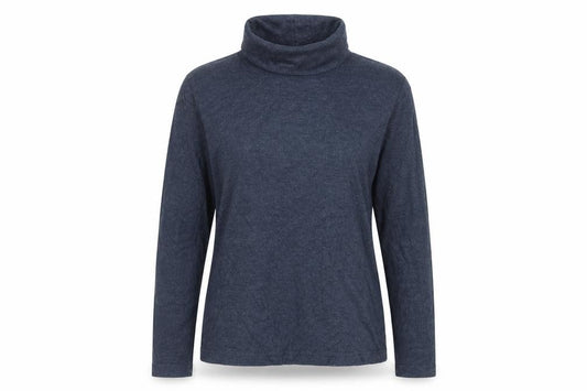 Uniqlo Women’s Blue M Heattech Roll Neck Long Sleeve Slim T-Shirt
