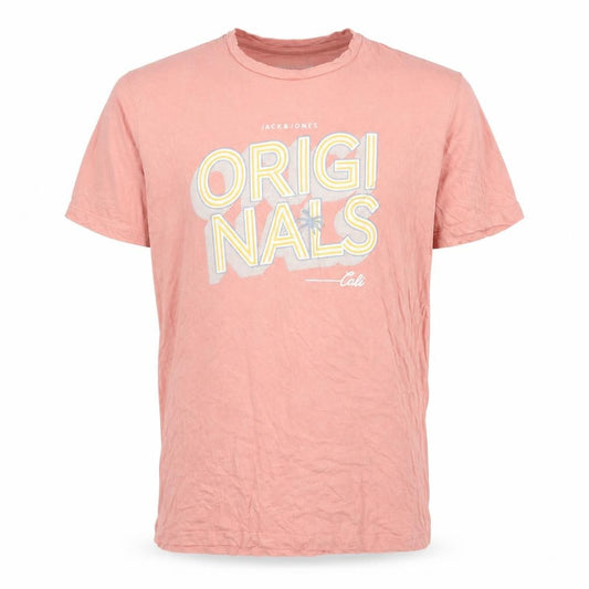 Jack & Jones Men’s Pink L Regular Fit California Graphic T-Shirt