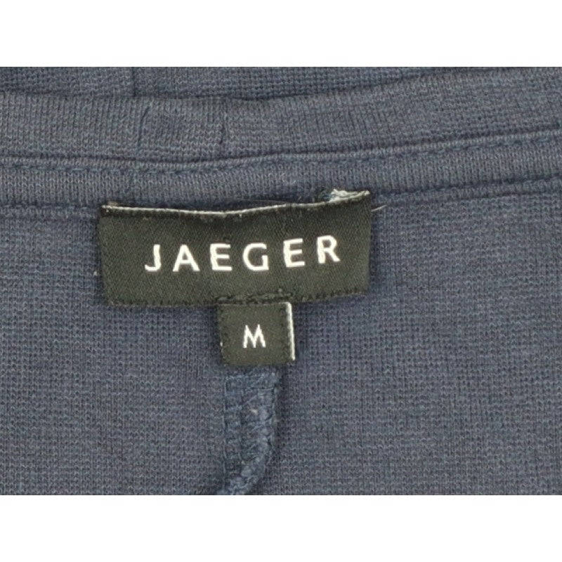 Jaeger Women’s Blue M Basic Jersey Tunic Top 3/4 Dolman Sleeve Pockets