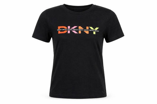 DKNY Jeans Women's Black M Jersey Graphic Logo T-Shirt