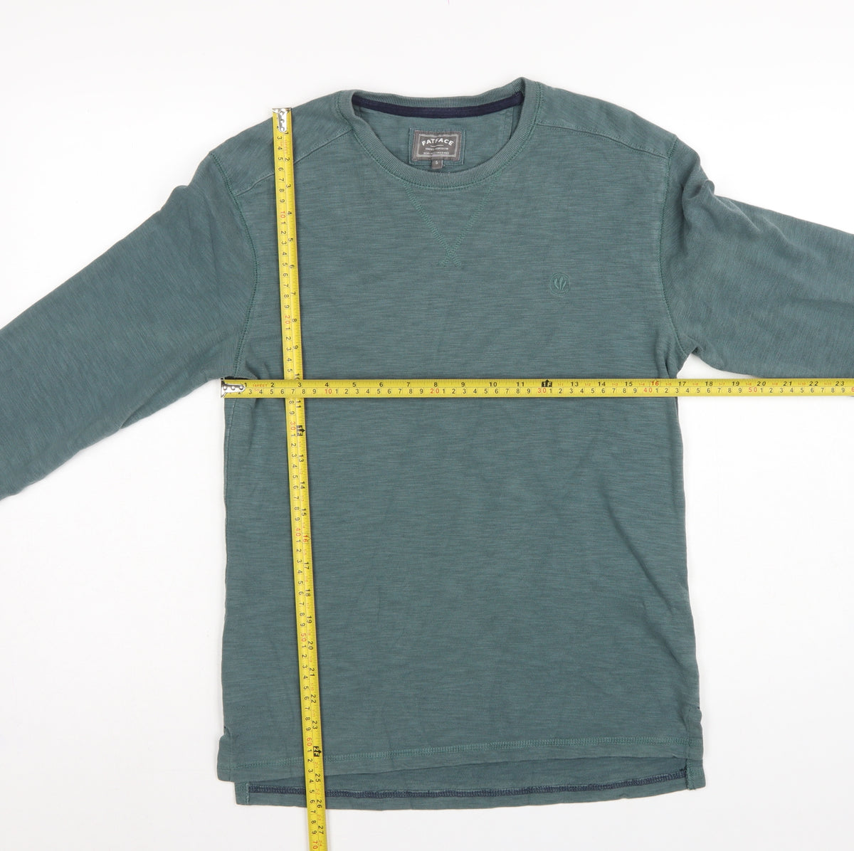 FatFace Men’s Green Cotton Crew Neck Pullover Sweatshirt Size S