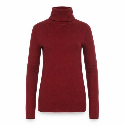 Uniqlo Women Red XS 100% Wool Roll Neck Slim Knit Jumper