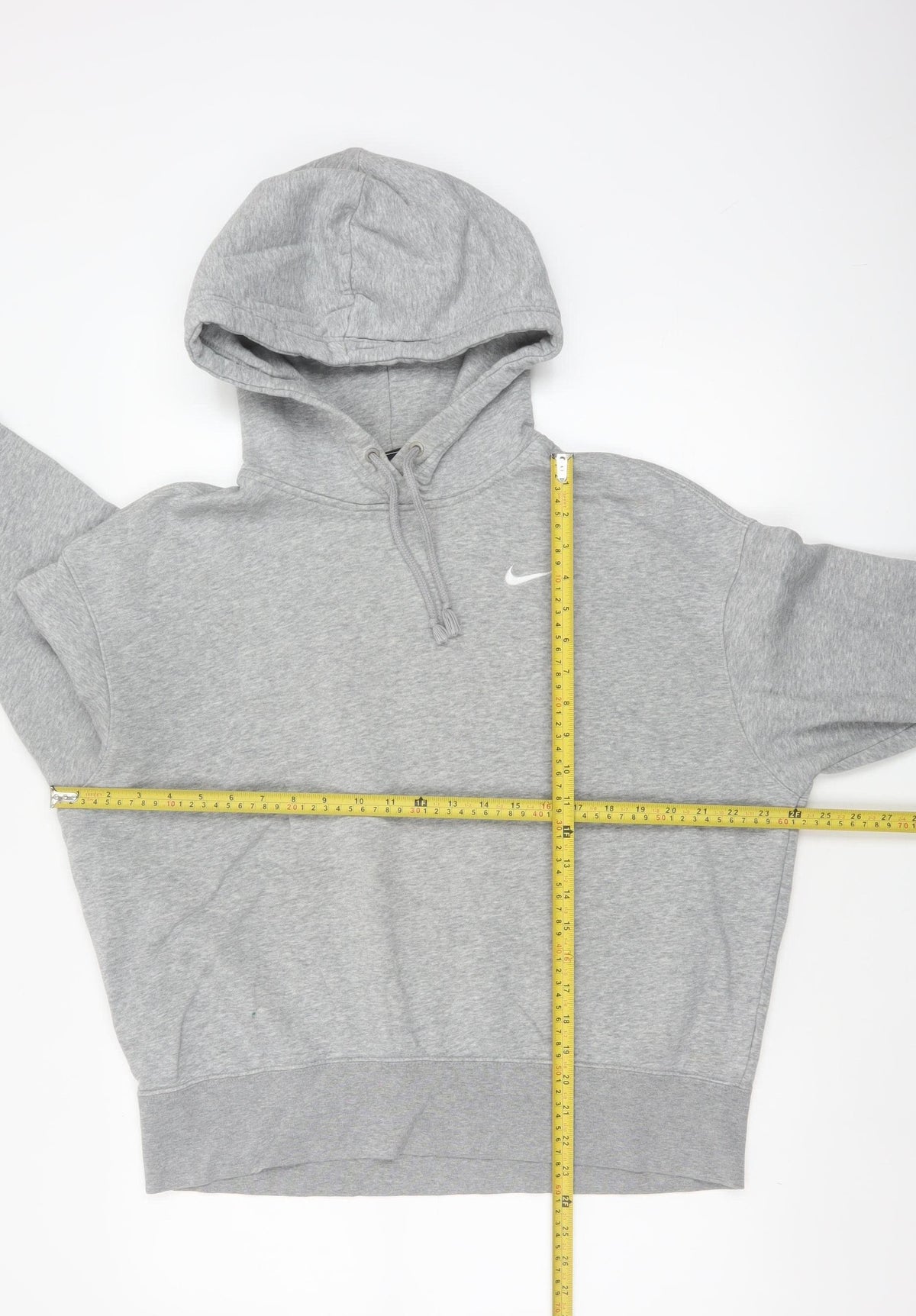 Nike Men's Grey M Pullover Hoodie Logo Cotton Blend Sports