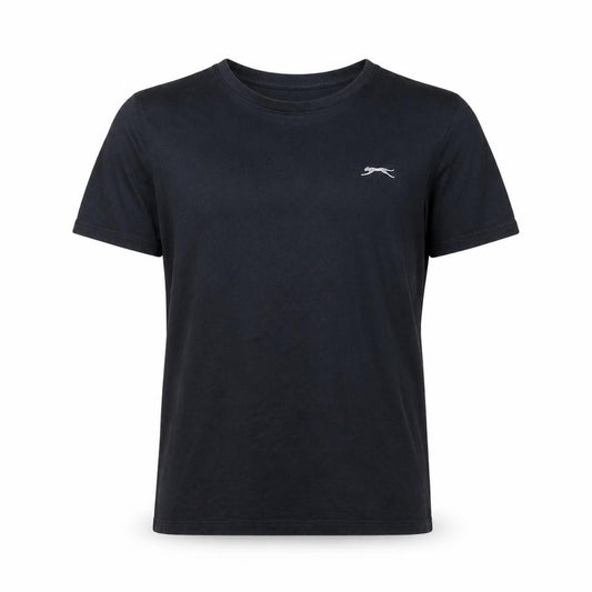 Slazenger Men’s Black L Logo Crew Neck Short Sleeve Cotton T-Shirt