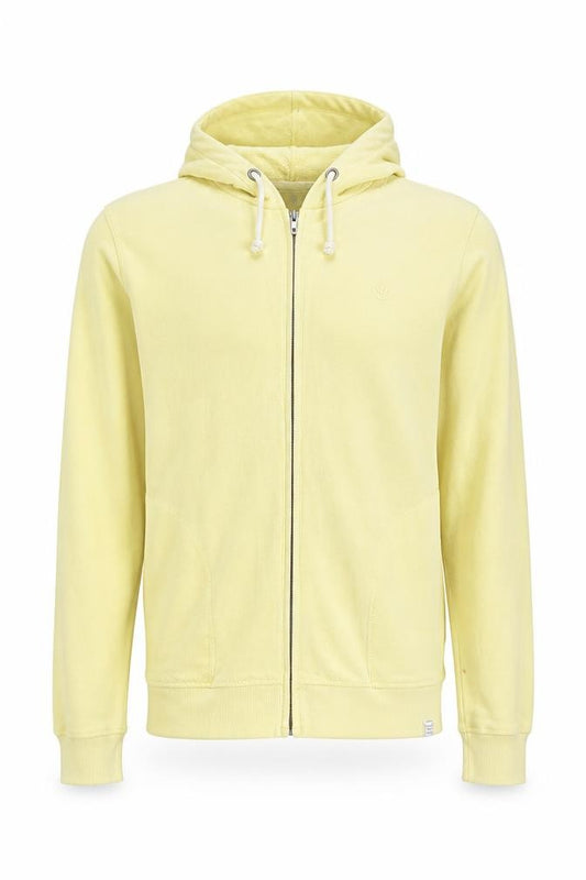Fat Face Men’s Yellow M Full Zip Hooded Cotton Blend Hoodie