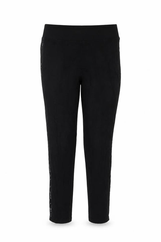 Marks and Spencer Women’s Black UK 12 Stretch Sequin Side Leggings