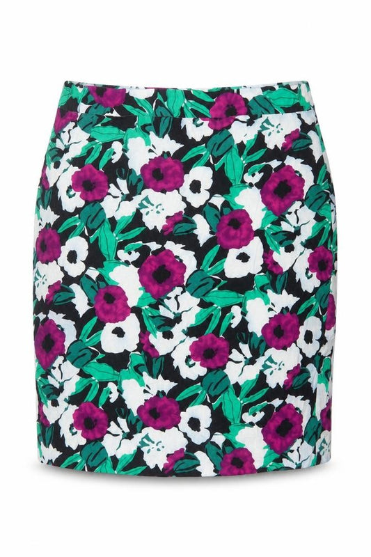 Laura Ashley Women Multicoloured UK 16 Floral Pencil Knee Skirt