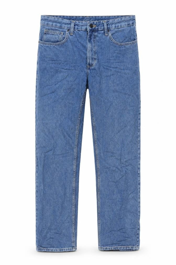 Marks and Spencer Men Blue 34/31 Regular Straight Fit Denim Jeans
