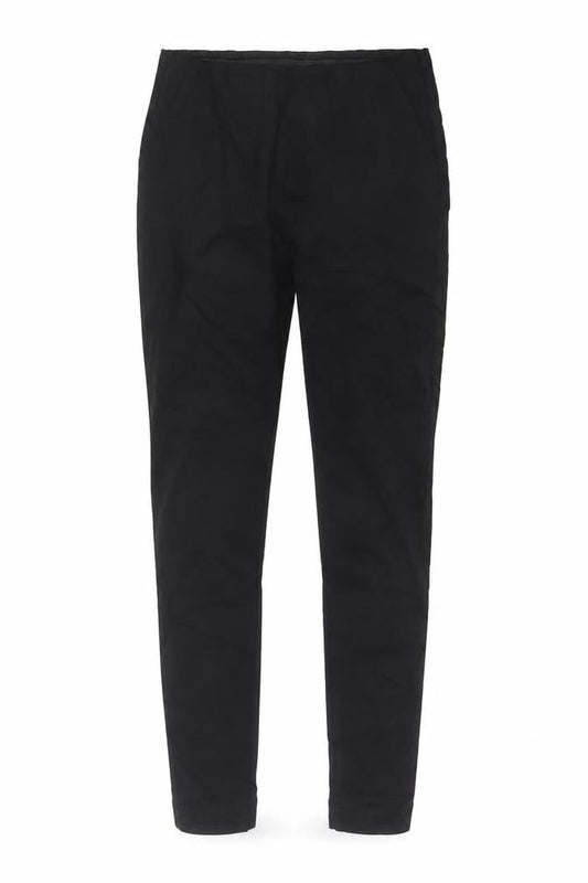 Marks and Spencer Women Black Size 10 Short Stretch Tapered Trousers