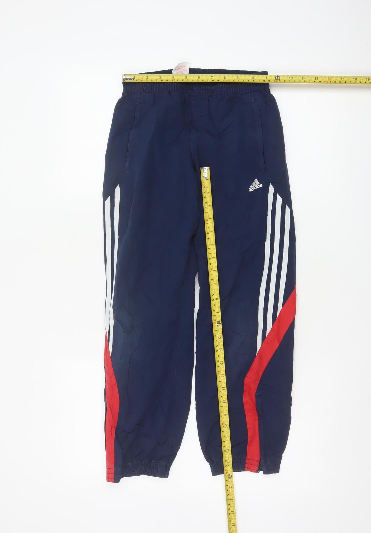 Adidas Boys Blue 9-10 Years Jogger Track Pants Lined Striped