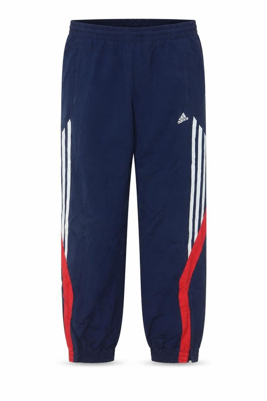 Adidas Boys Blue 9-10 Years Jogger Track Pants Lined Striped