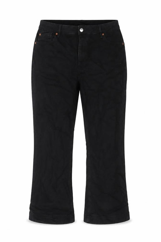 Marks and Spencer Women’s Black Flare Jeans UK 20 Regular Stretch