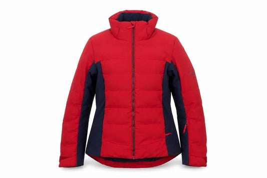 Salomon Women Red XS Ski Puffer Jacket Insulated Full Zip