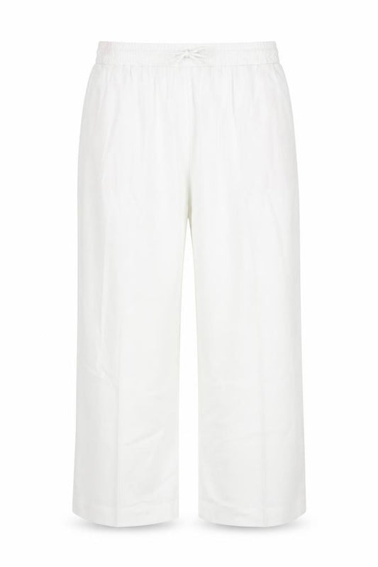 Marks and Spencer Womens White Size 20 Wide Leg Drawstring Trousers