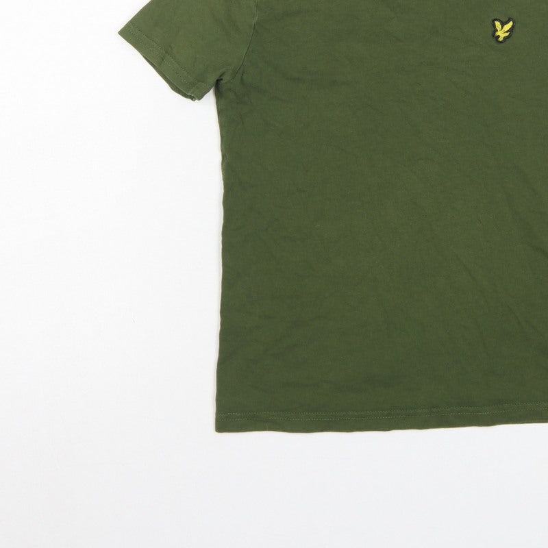 Lyle & Scott Boys Green 8-9 Years Basic Logo Crew Neck T-Shirt
