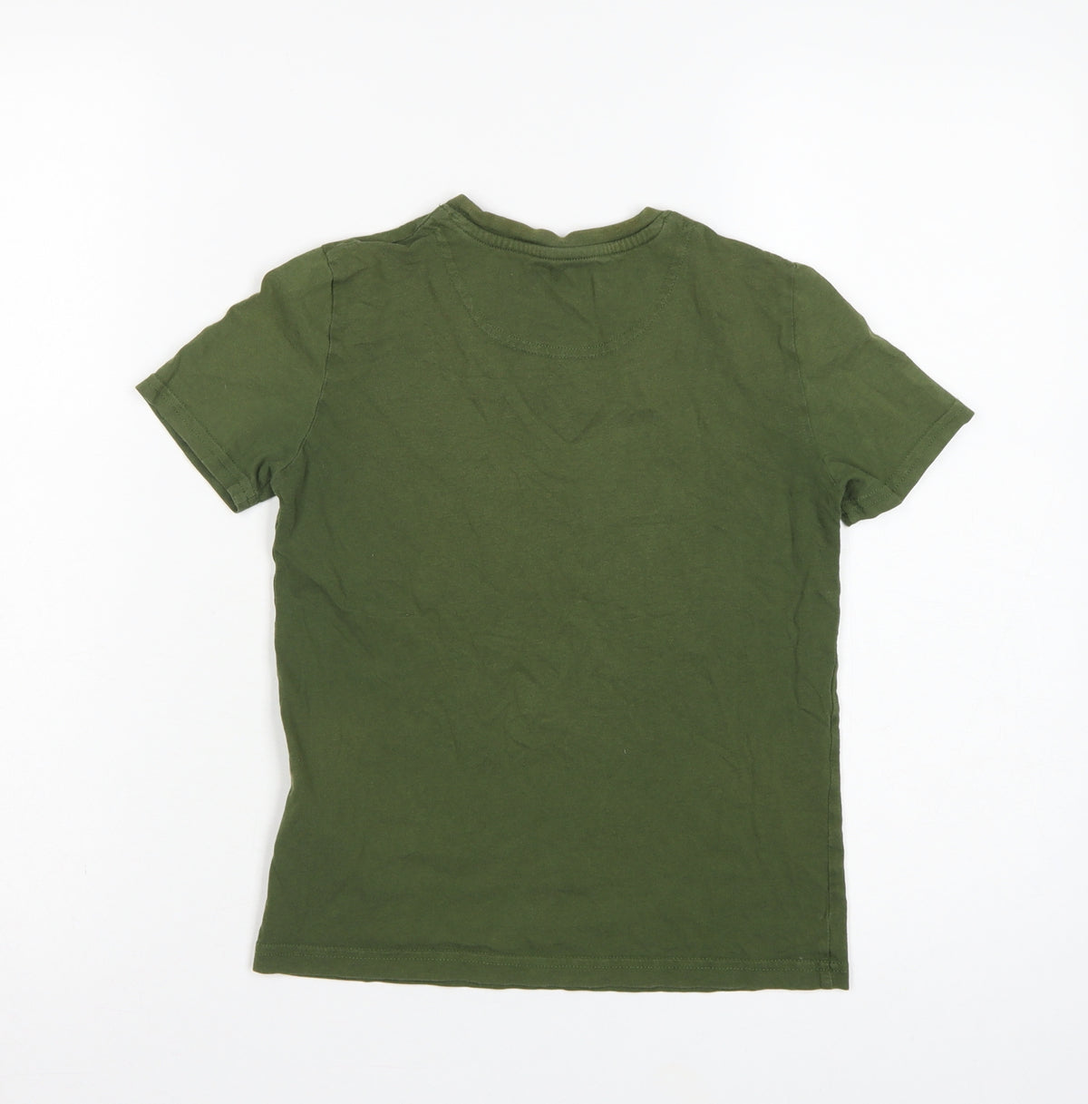 Lyle & Scott Boys Green 8-9 Years Basic Logo Crew Neck T-Shirt