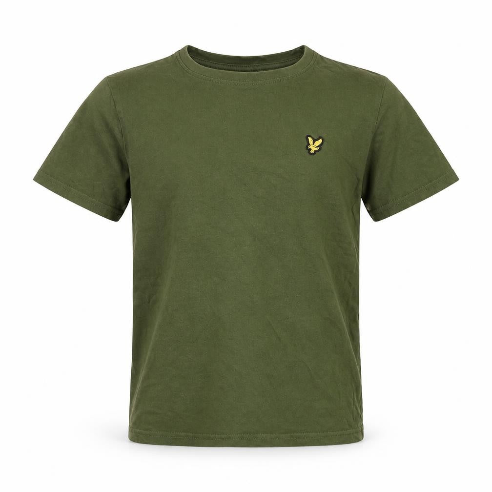 Lyle & Scott Boys Green 8-9 Years Basic Logo Crew Neck T-Shirt
