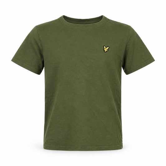 Lyle & Scott Boys Green 8-9 Years Basic Logo Crew Neck T-Shirt