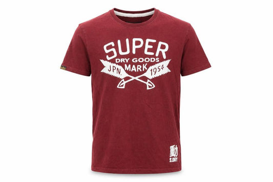 Superdry Men’s Red L Retro Graphic Print Crew Neck T-Shirt
