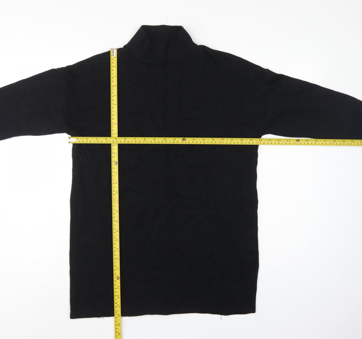Zara Women Black S High Neck Long Sleeve Pullover Jumper