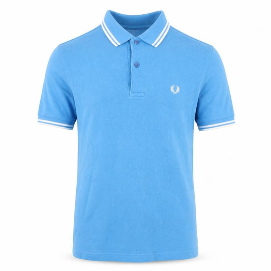 Fred Perry Men's Blue XS Cotton Piqué Logo Short Sleeve Polo Shirt