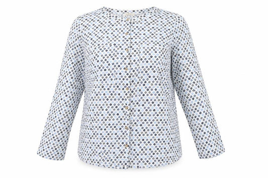 White Stuff Women's Multicoloured Floral Basic Button-Up Shirt UK 14