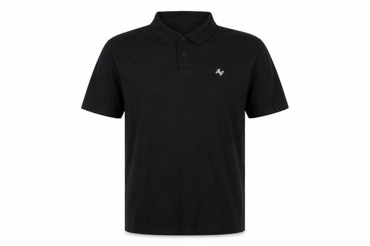 Jack & Jones Men’s Black XL Logo Short Sleeve Cotton Polo Shirt