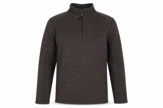 Mountain Warehouse Men’s Brown M 1/4 Zip Fleece Sweatshirt Outdoor