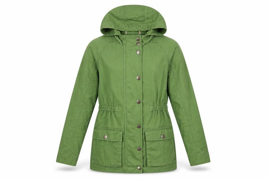 GapKids Girls Green 12 Years Military Hooded Parka Cotton Jacket