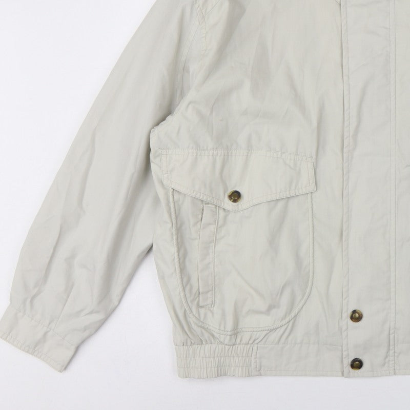 Baracuta Men’s Ivory UK 44 Harrington Basic Jacket Snap Fastening