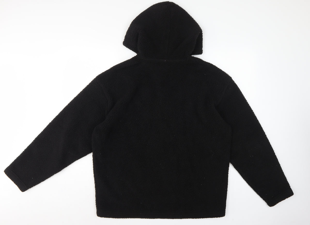Puma Men’s Black M Sherpa Fleece 1/4 Zip Pullover Hoodie