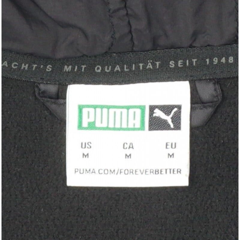 Puma Men’s Black M Sherpa Fleece 1/4 Zip Pullover Hoodie