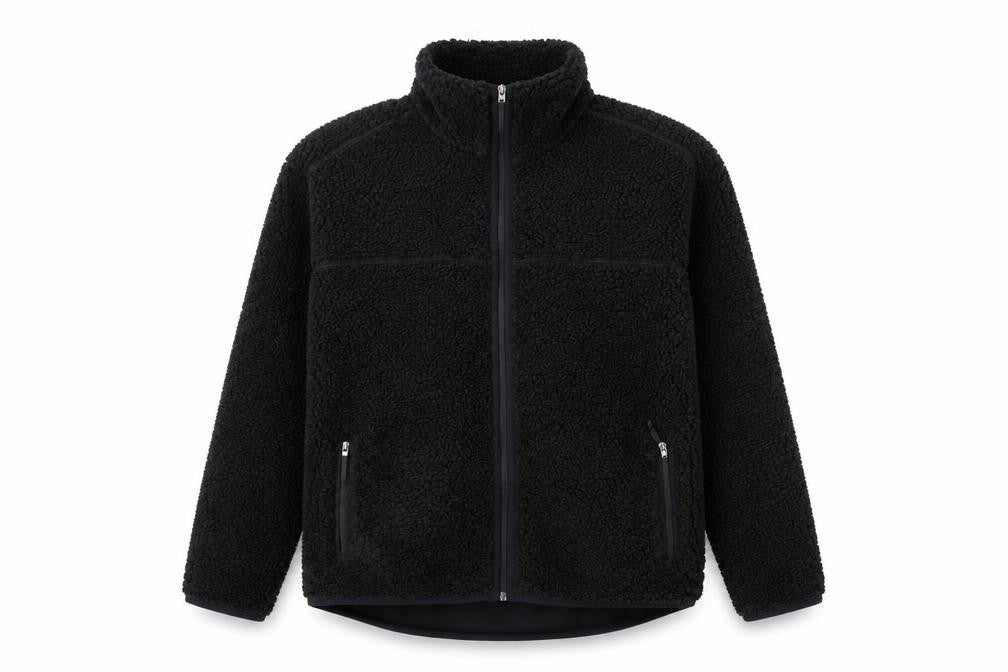 Marks & Spencer Women Black UK 10 Goodmove Borg Fleece Zip Jacket