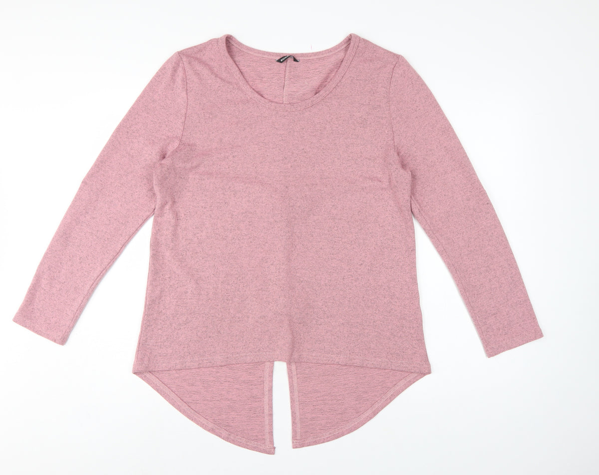 Roman Women Pink Size 16 Tunic Blouse Long Sleeve Bow Back Stretch