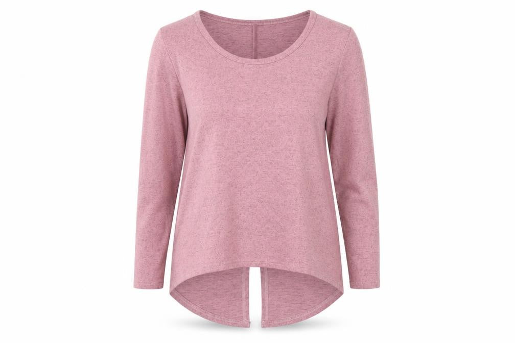 Roman Women Pink Size 16 Tunic Blouse Long Sleeve Bow Back Stretch