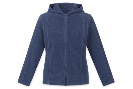 Mountain Warehouse Womens Blue UK 12 Basic Hooded Fleece Jacket