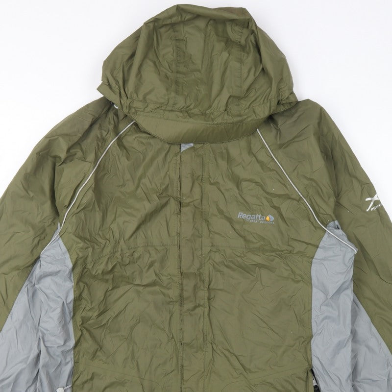Regatta Men's Green M Xert Waterproof Breathable Hooded Rain Jacket