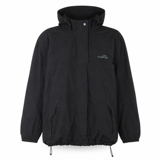 Freedom Trail Women’s Black Size 16 Hooded Windbreaker Jacket