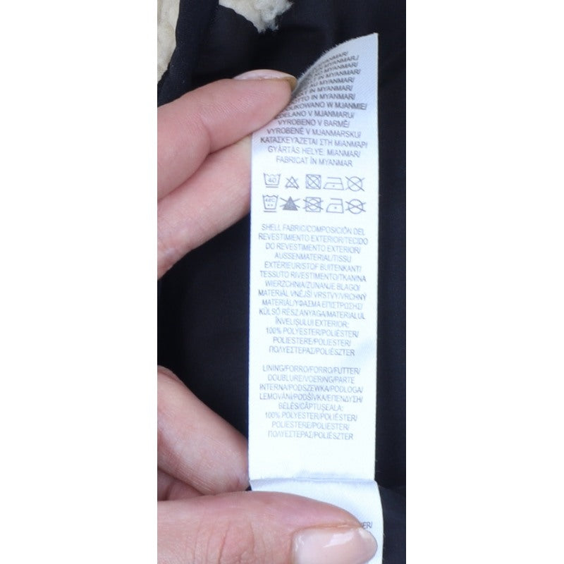 Primark Men’s Beige L Sherpa Fleece Jacket Full Zip Pockets