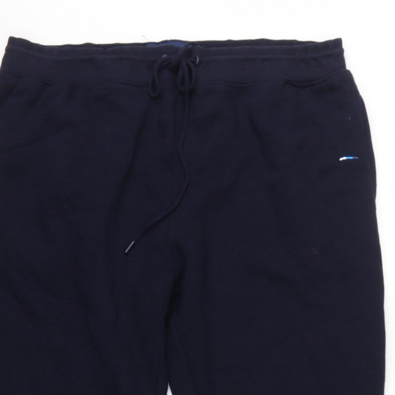 BadRhino Men’s Blue 2XL Jogger Trousers Drawstring Cuffed Logo