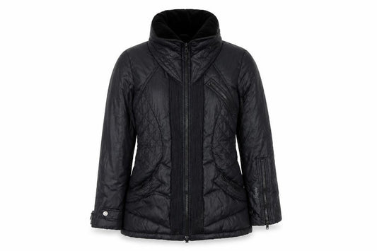 Firetrap Women’s Black S Hooded Down Puffer Jacket Quilted Zip