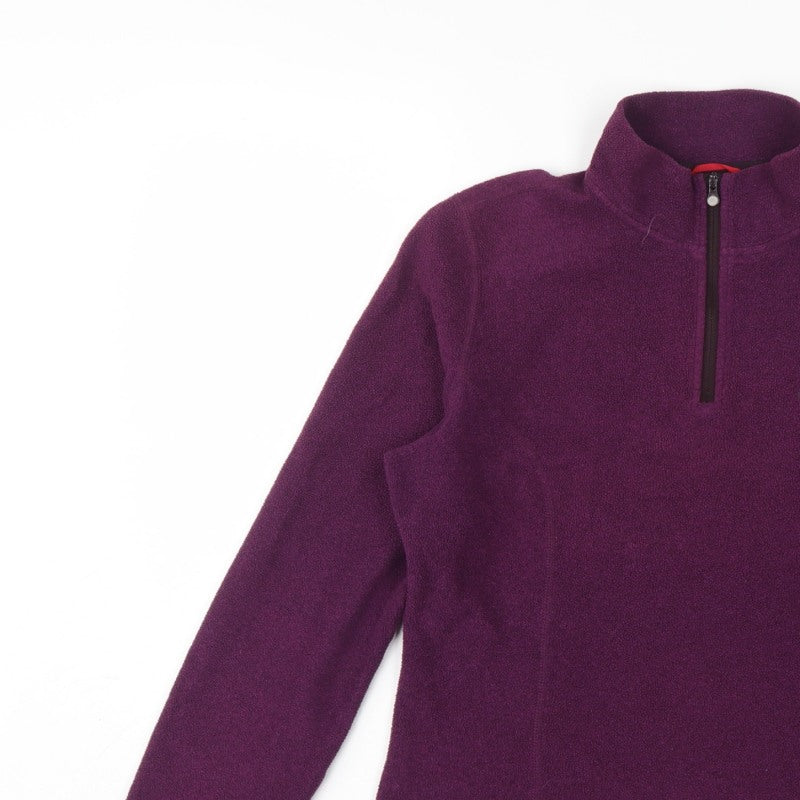 The North Face Women's Purple S 1/4 Zip Fleece Pullover Sweatshirt