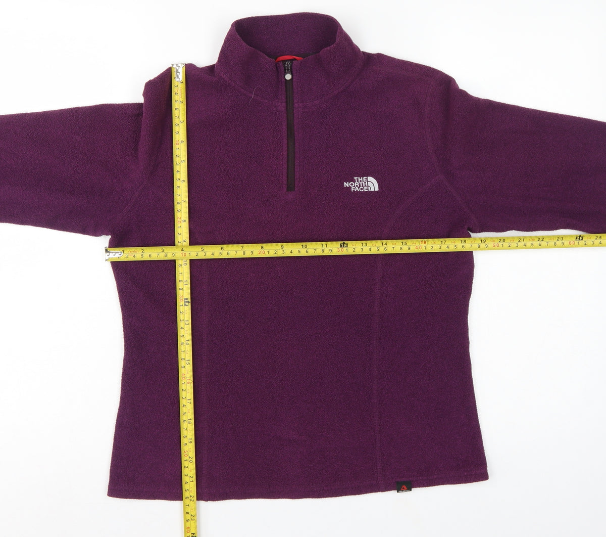 The North Face Women's Purple S 1/4 Zip Fleece Pullover Sweatshirt