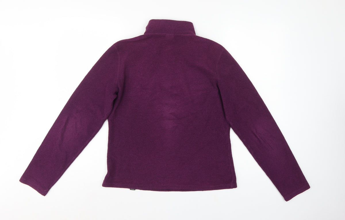 The North Face Women's Purple S 1/4 Zip Fleece Pullover Sweatshirt