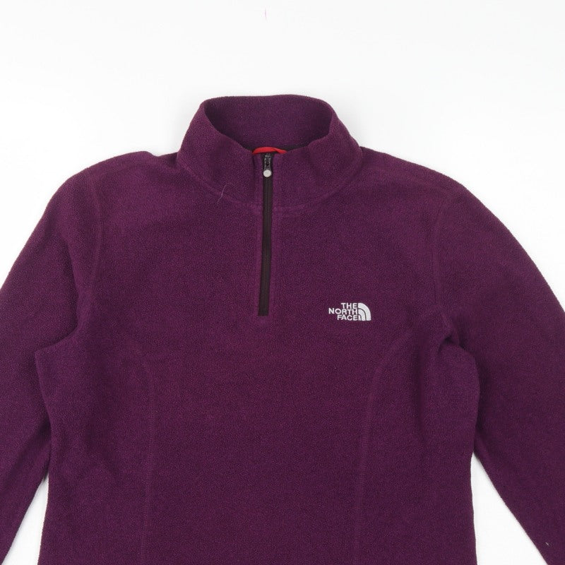 The North Face Women's Purple S 1/4 Zip Fleece Pullover Sweatshirt