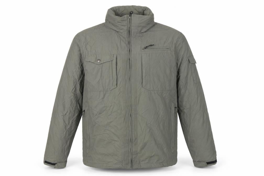 Marks & Spencer Men's Khaki L Military Jacket Full Zip Lined