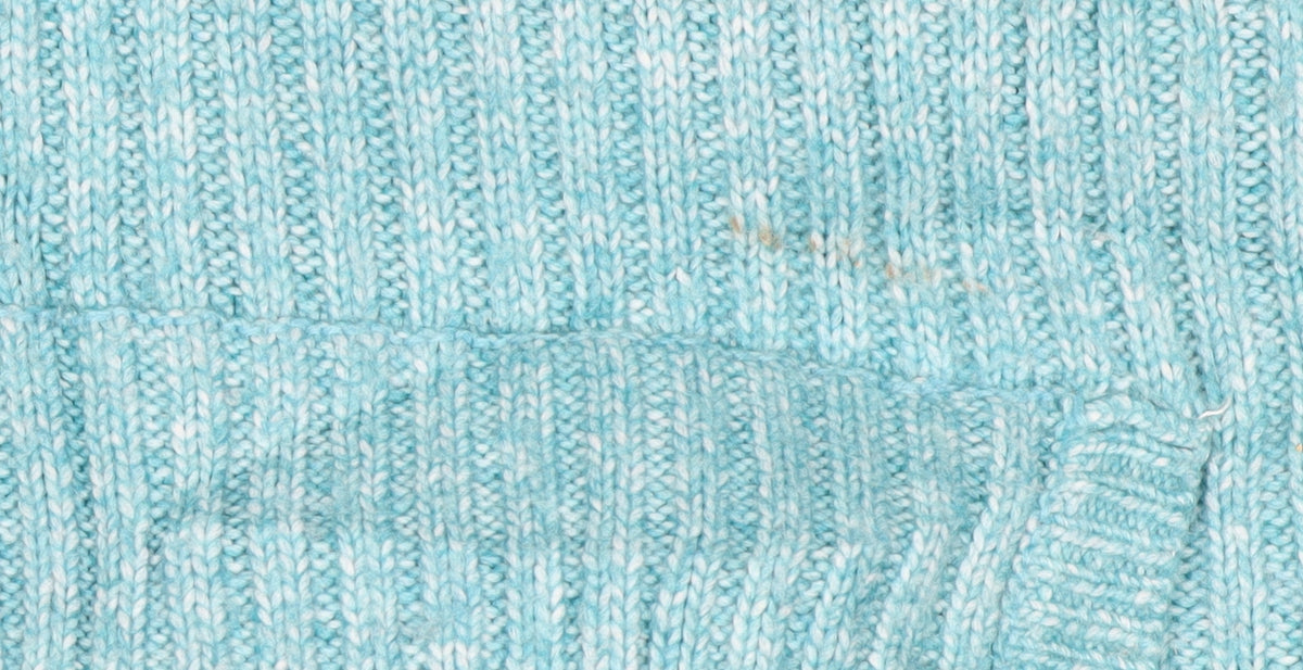 Marks and Spencer Women Blue S Hooded Rib Knit Pullover Jumper