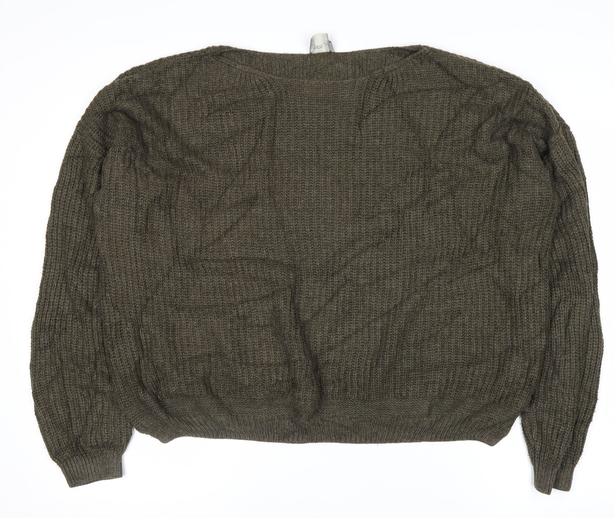 ASOS Women Grey UK 10 Cable Knit Crew Neck Pullover Jumper