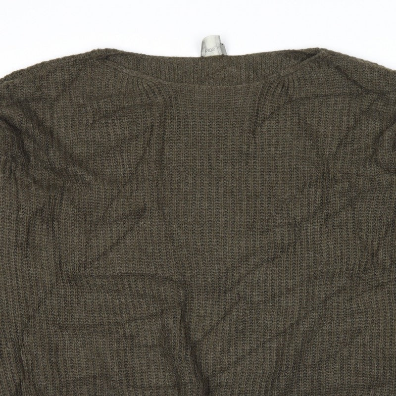 ASOS Women Grey UK 10 Cable Knit Crew Neck Pullover Jumper